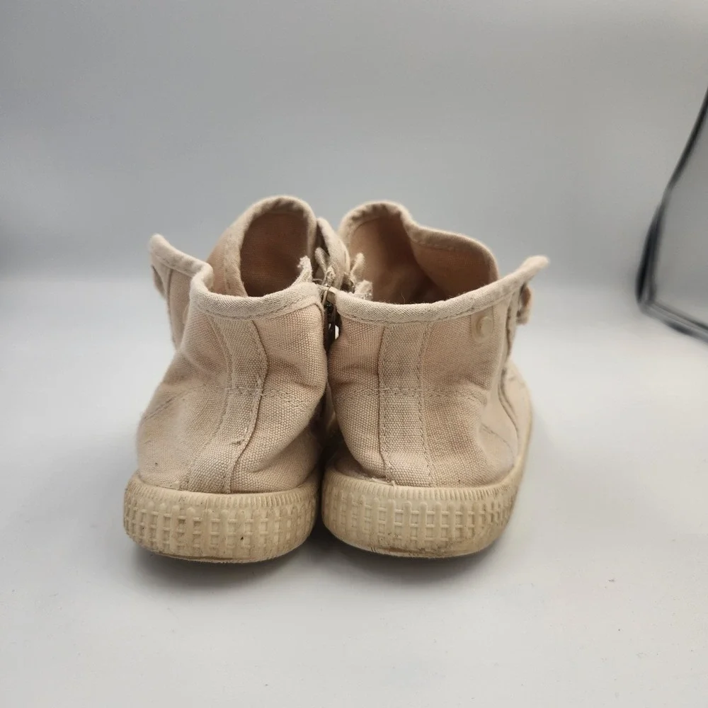 Kkl Kids Hi Top Tan Lace Up Sneakers Size‎ 32